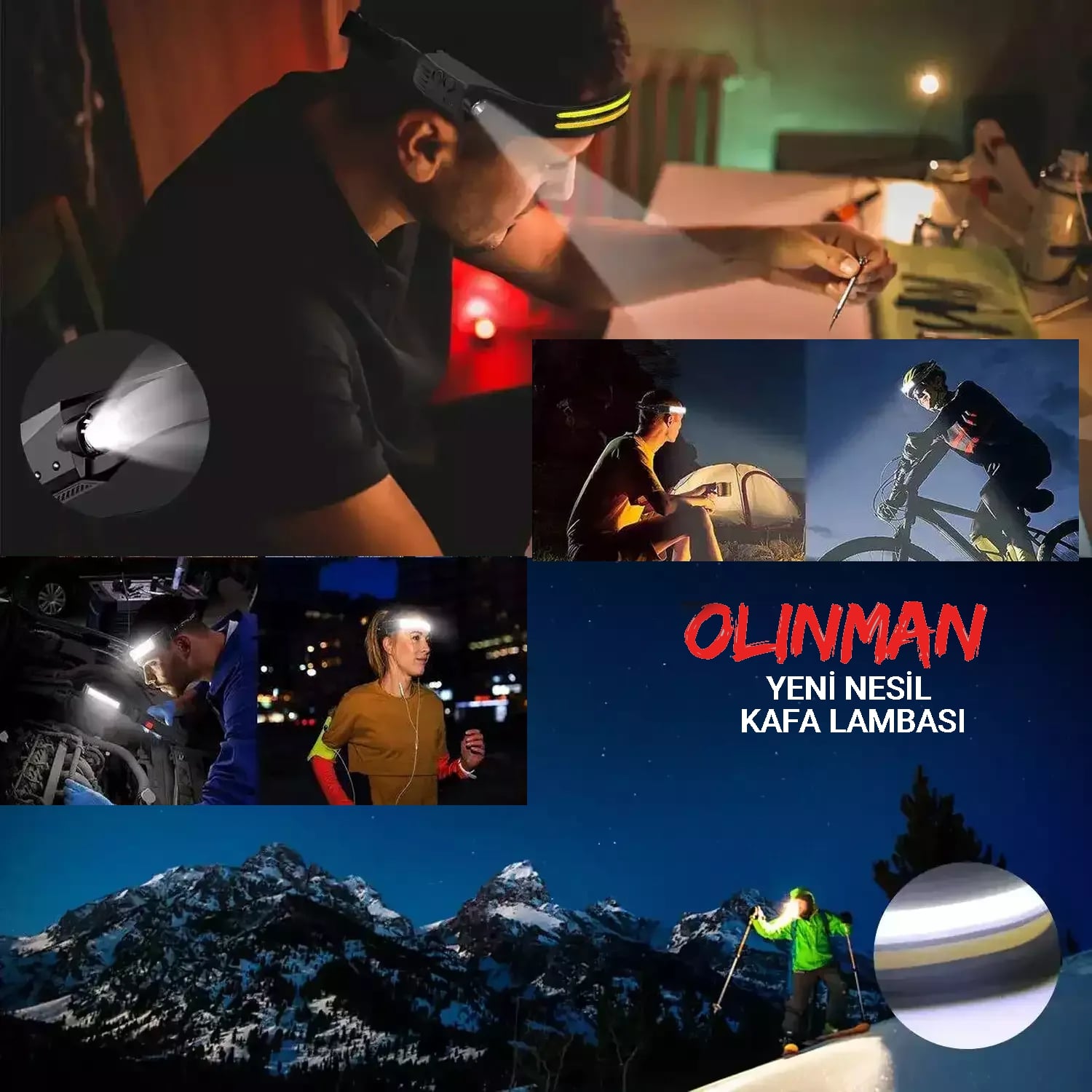 Yeni Nesil Sensörlü Kafa Lambası